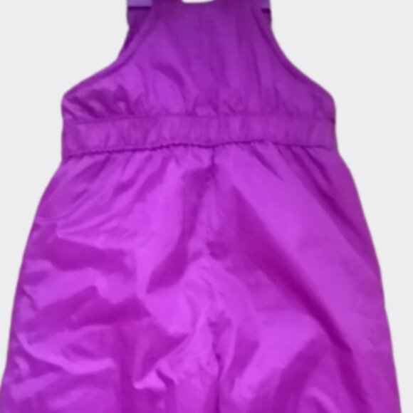 GIRLS PINK SNOWSUIT/SNOW BIB ADJUSTABLE STRAPS SIZE 104 (US 4T) - Picture 3 of 16
